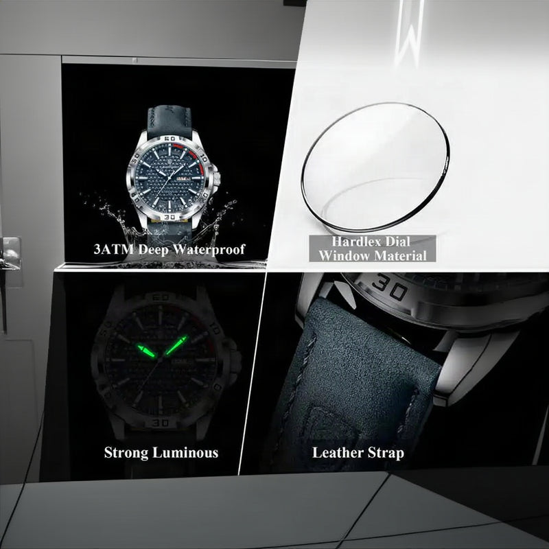 POEDAGAR 895 Watch on Wrist