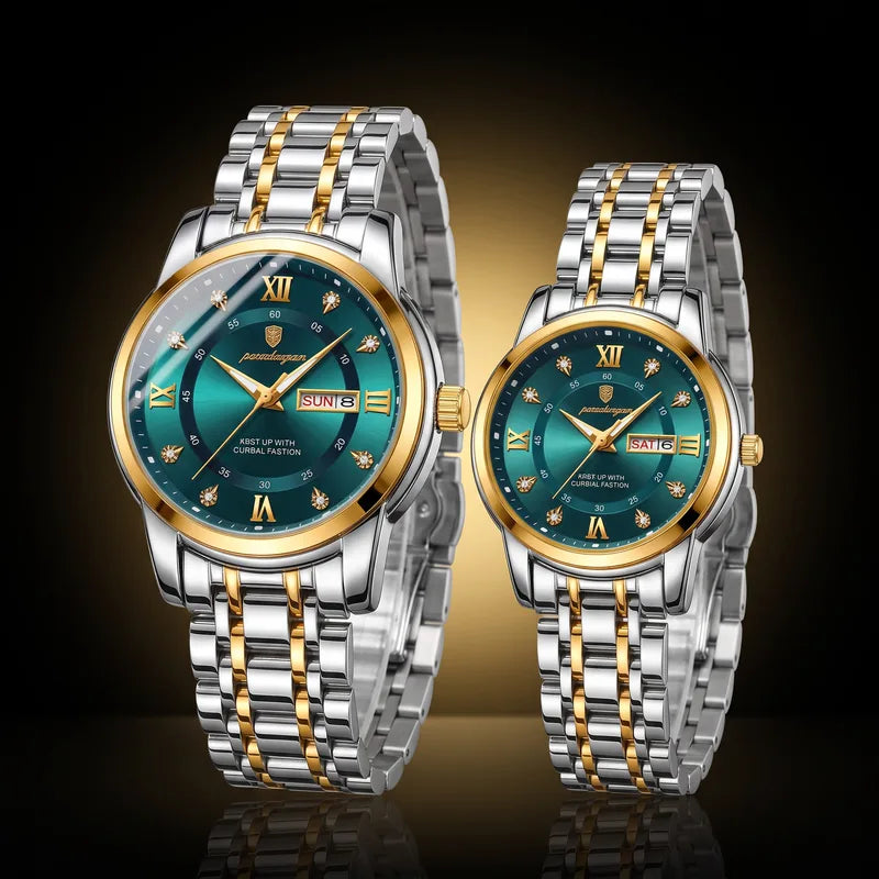 Couple watch set Royal Green