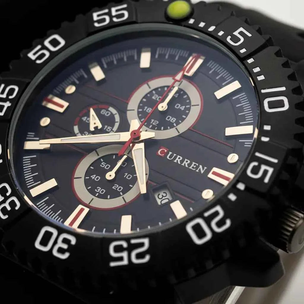 Premium Black Dial GMT Sports Men's Watch