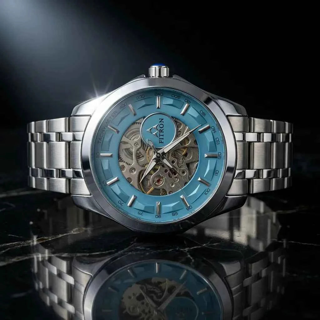 Fitron Automatic Skeleton Watch Men 2 Colors Pakistan COD Self Wind