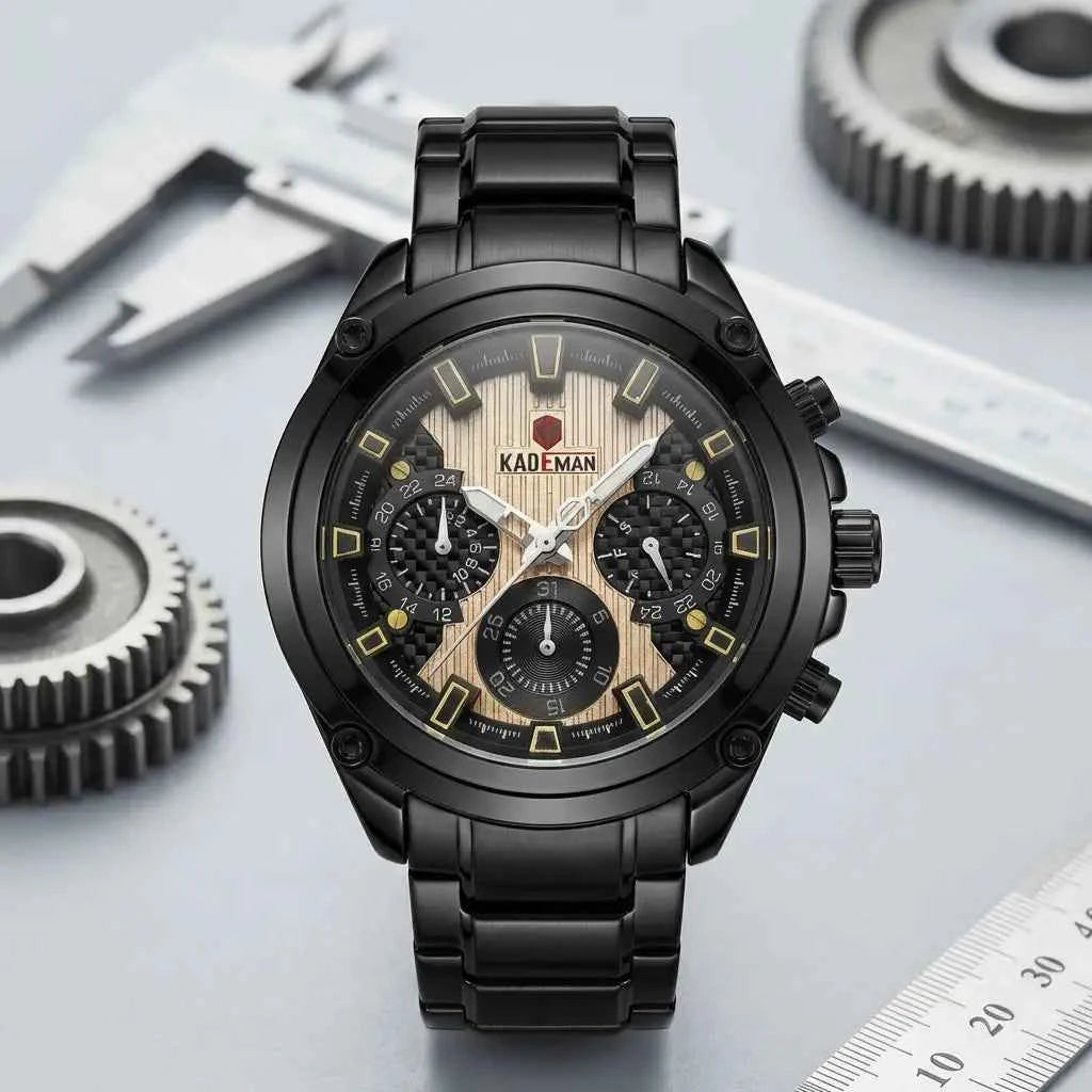 Kademan Chronograph Watch Men 2 Colors Pakistan COD Sports Watch