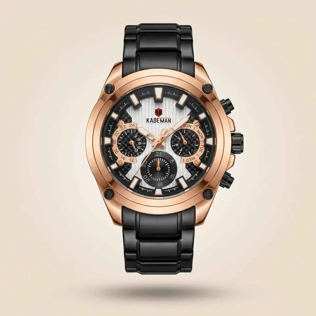 Kademan Chronograph Watch Men 2 Colors Pakistan COD Sports Watch
