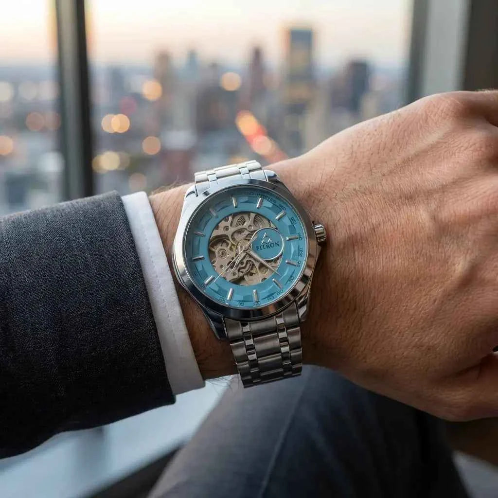 Fitron Automatic Skeleton Watch Men 2 Colors Pakistan COD Self Wind