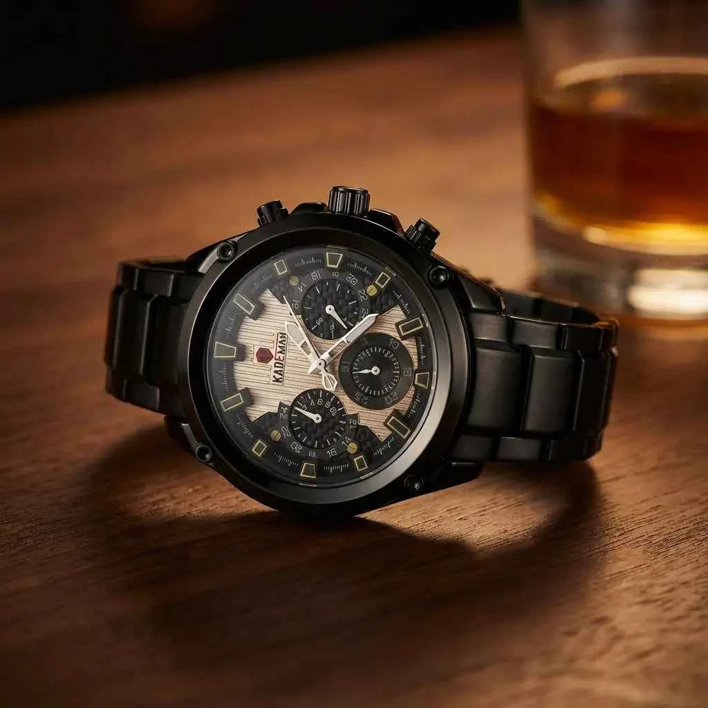 Kademan Chronograph Watch Men 2 Colors Pakistan COD Sports Watch