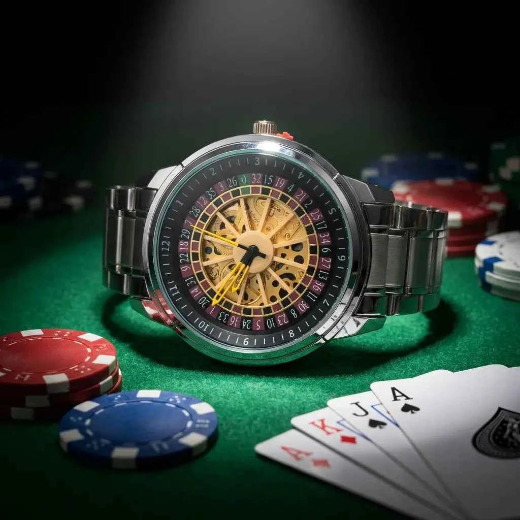 Baisheng Skeleton Watch Men 360 Rotating Dial Quartz Pakistan COD