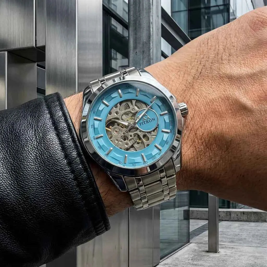 Fitron Automatic Skeleton Watch Men 2 Colors Pakistan COD Self Wind