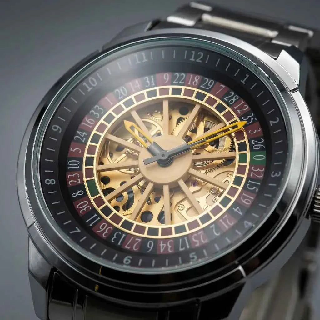 Baisheng Skeleton Watch Men 360 Rotating Dial Quartz Pakistan COD