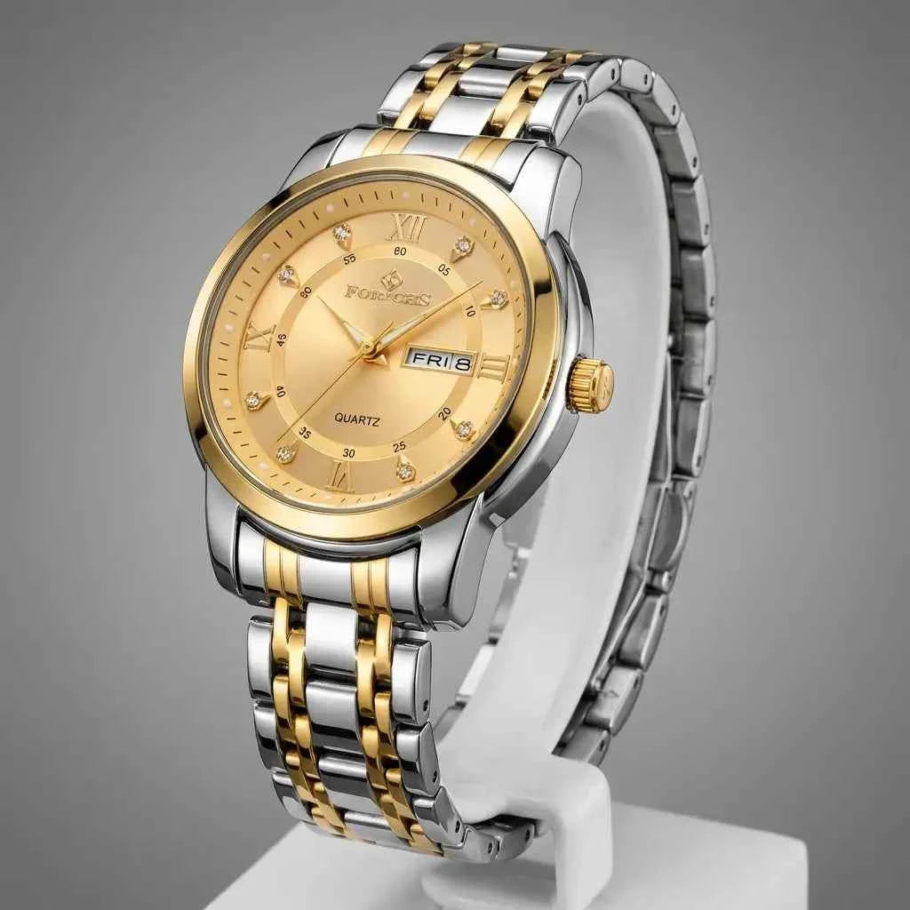 Forichs Day Date Watch Men Luminous Glow Dark Pakistan COD Quartz