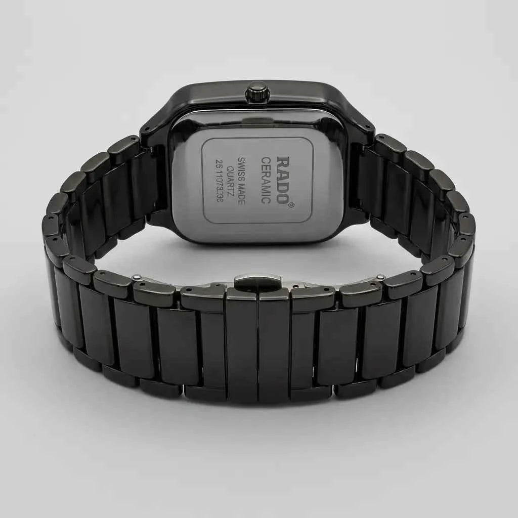 Rado Swiss Black Ceramic Square Watch Men Pakistan COD Original