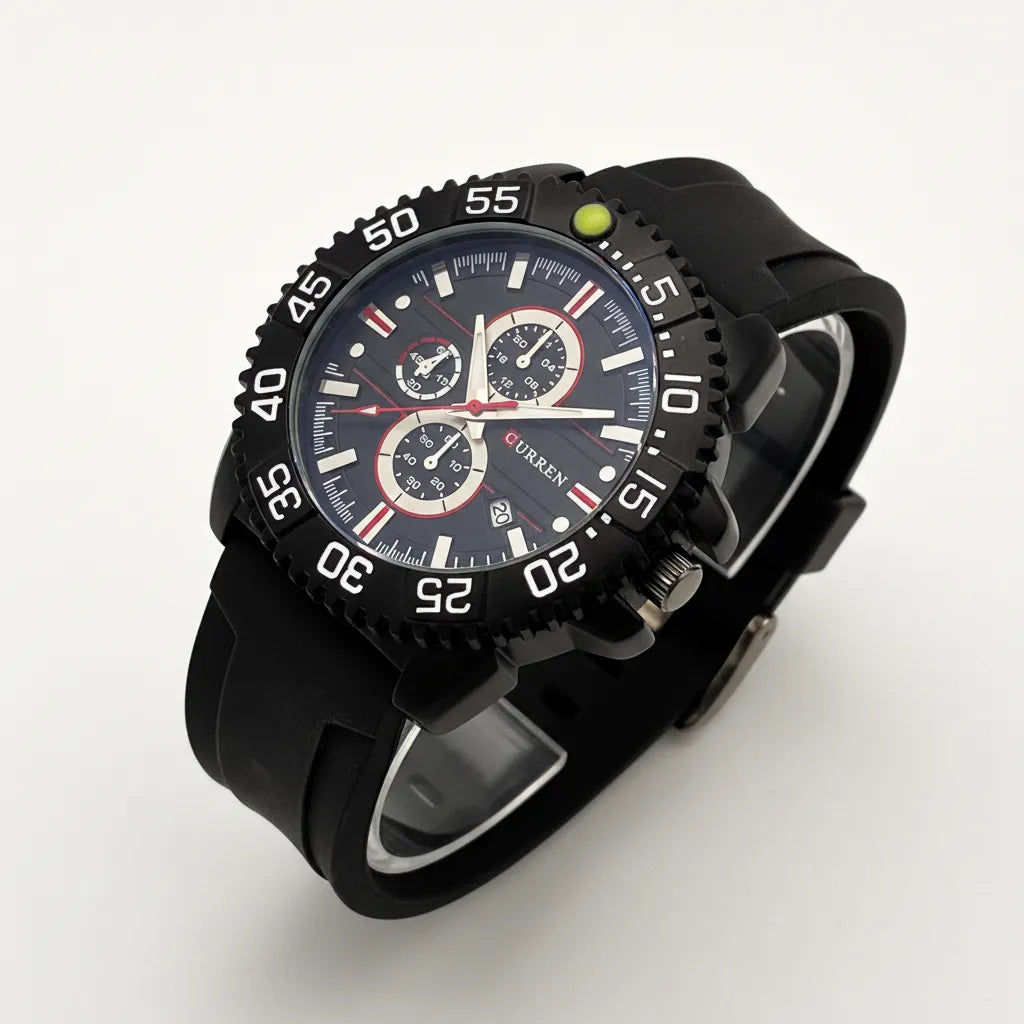 Premium Black Dial GMT Sports Men's Watch