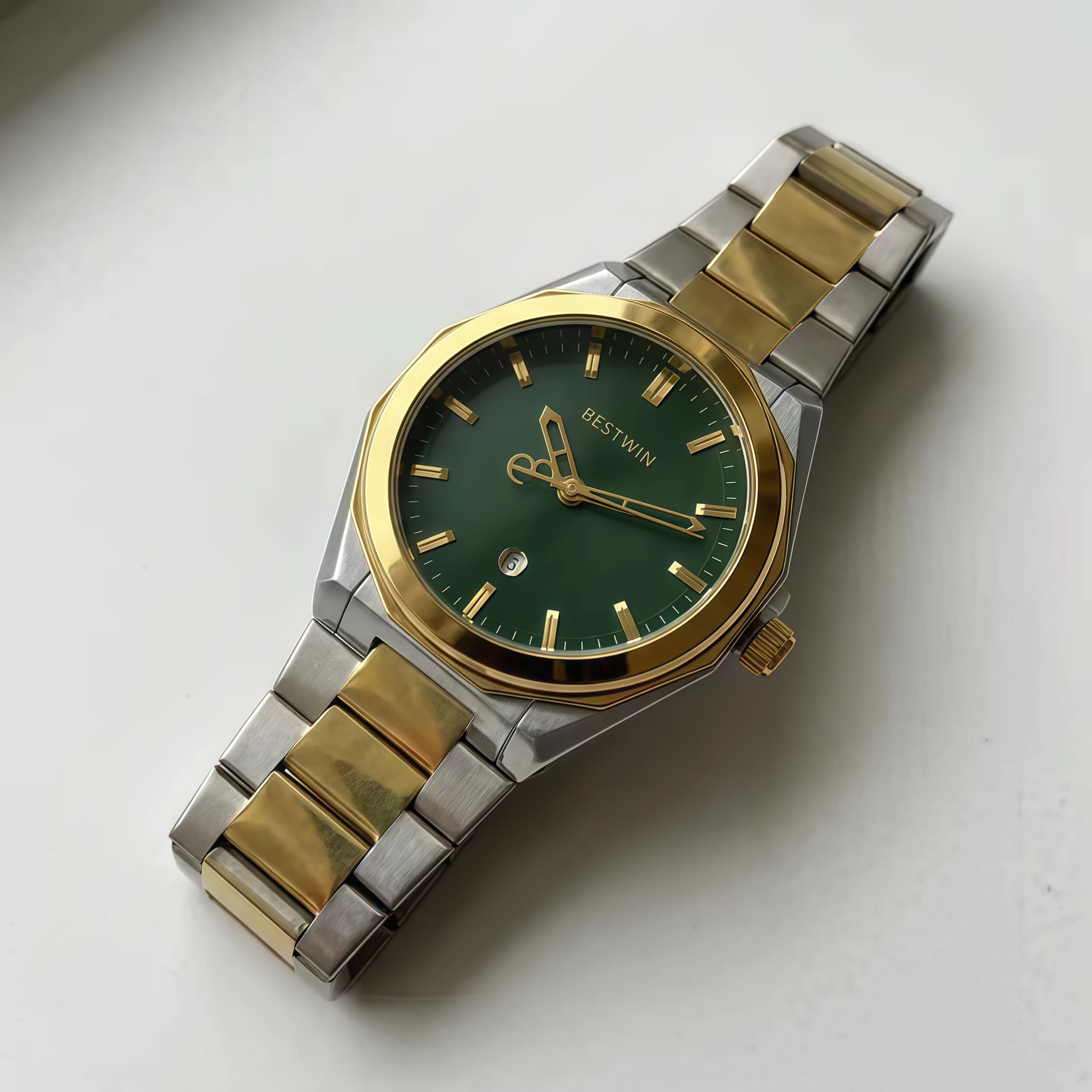 Bestwin Steel Watch Men 5 Colors Swiss Made