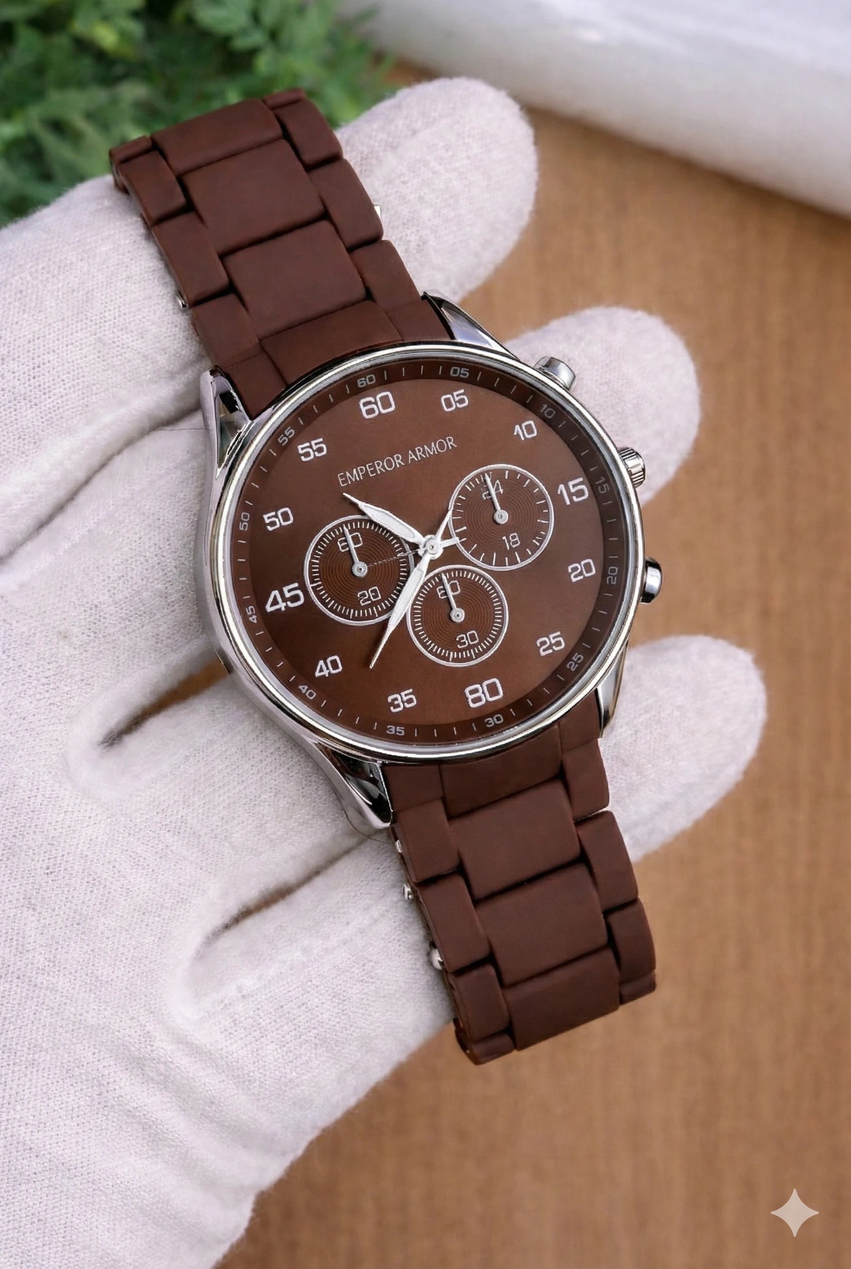 Stylish Chronograph Men's Watch – Premium Design | Multiple Strap Colors